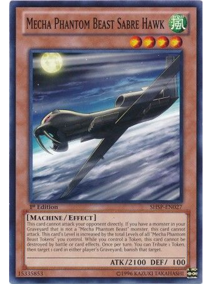 Mecha Phantom Beast Sabre Hawk - SHSP-EN027 - Common 1st Edition 1