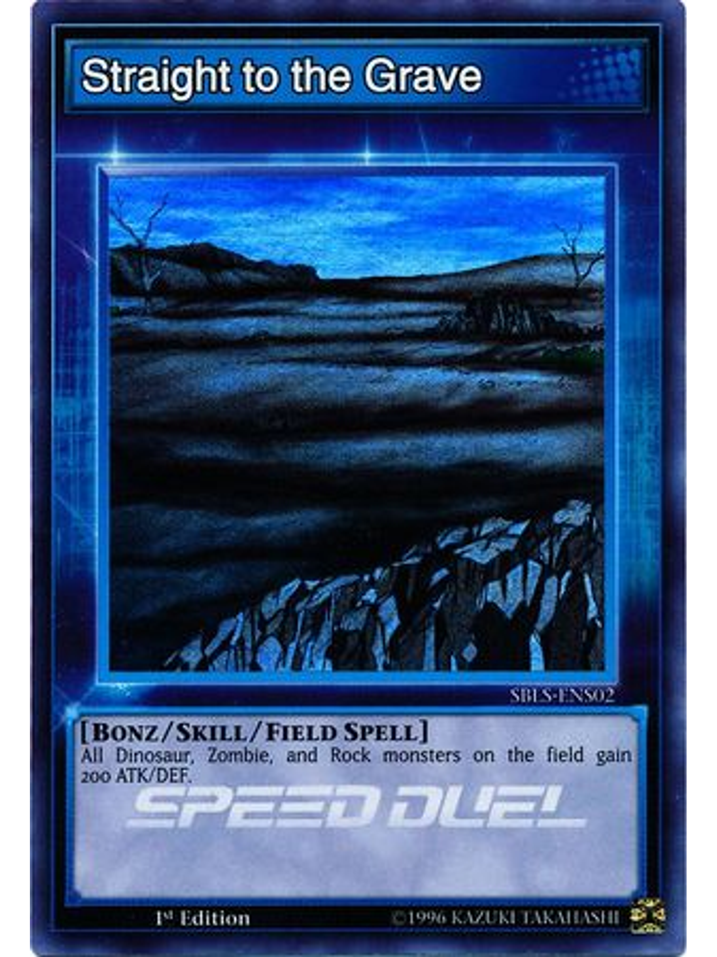 Straight to the Grave - SBLS-ENS02 - Super Rare 1st Edition 1