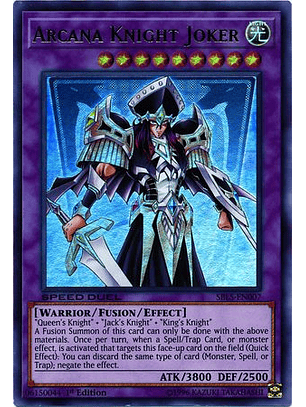 Arcana Knight Joker - SBLS-EN007 - Ultra Rare 1st Edition