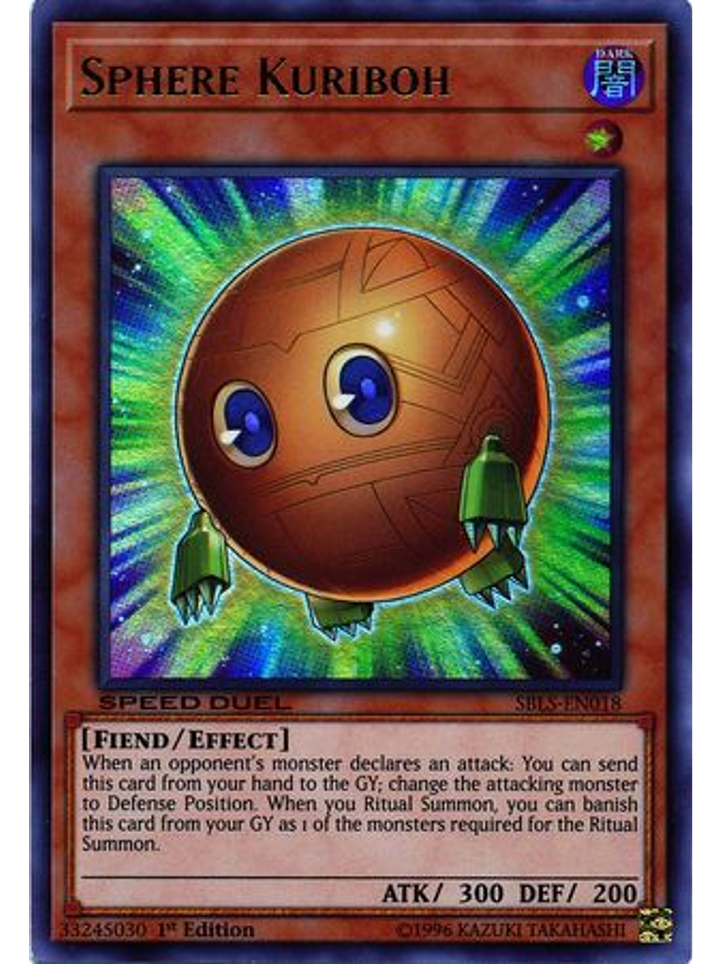 Sphere Kuriboh - SBLS-EN018 - Ultra Rare 1st Edition 1