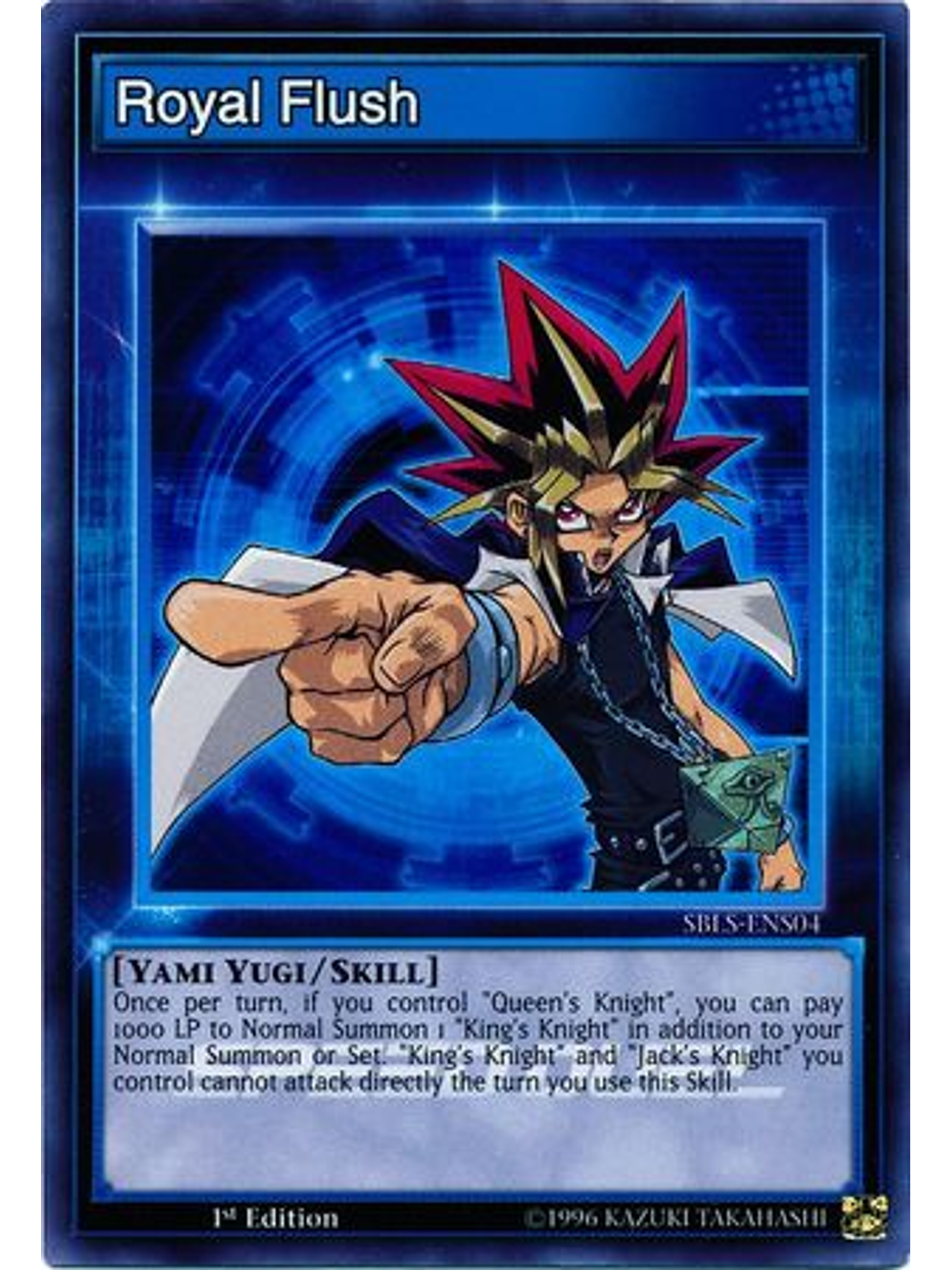 Royal Flush - SBLS-ENS04 - Super Rare 1st Edition 1