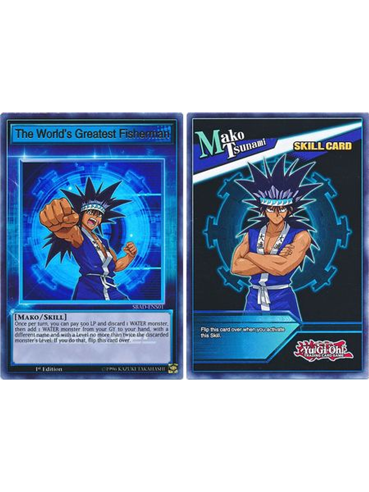 The World's Greatest Fisherman - SBAD-ENS01 - Ultra Rare 1st Edition (Skill Card) 1