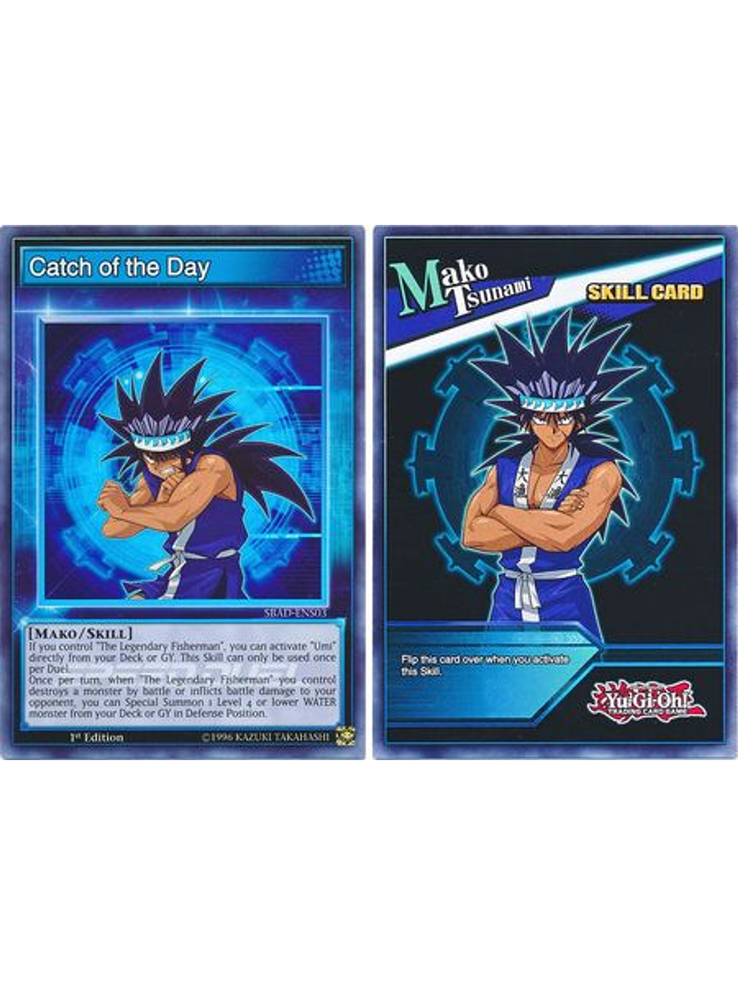 Catch of the Day - SBAD-ENS03 - Super Rare 1st Edition (Skill Card) 1