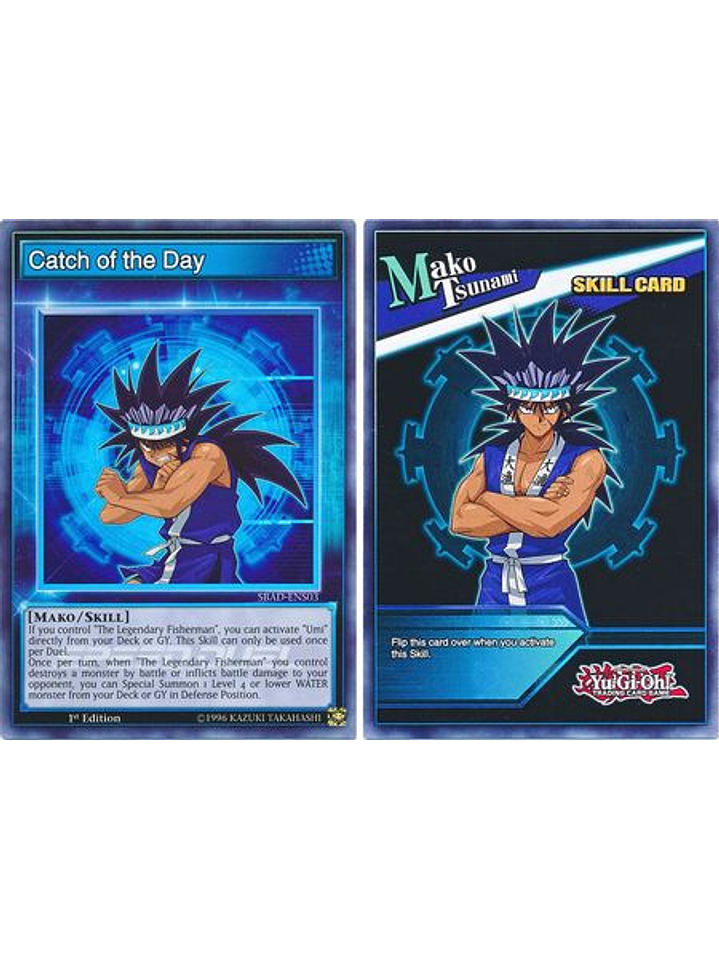 Catch of the Day - SBAD-ENS03 - Super Rare 1st Edition (Skill Card) 1