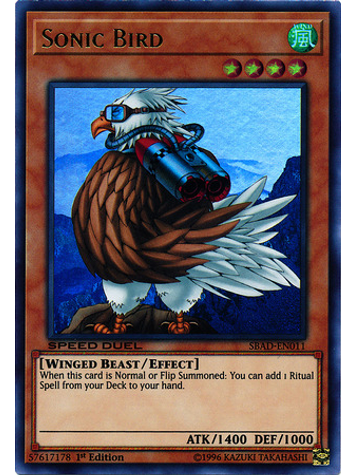 Sonic Bird - SBAD-EN011 - Ultra Rare 1st Edition 1