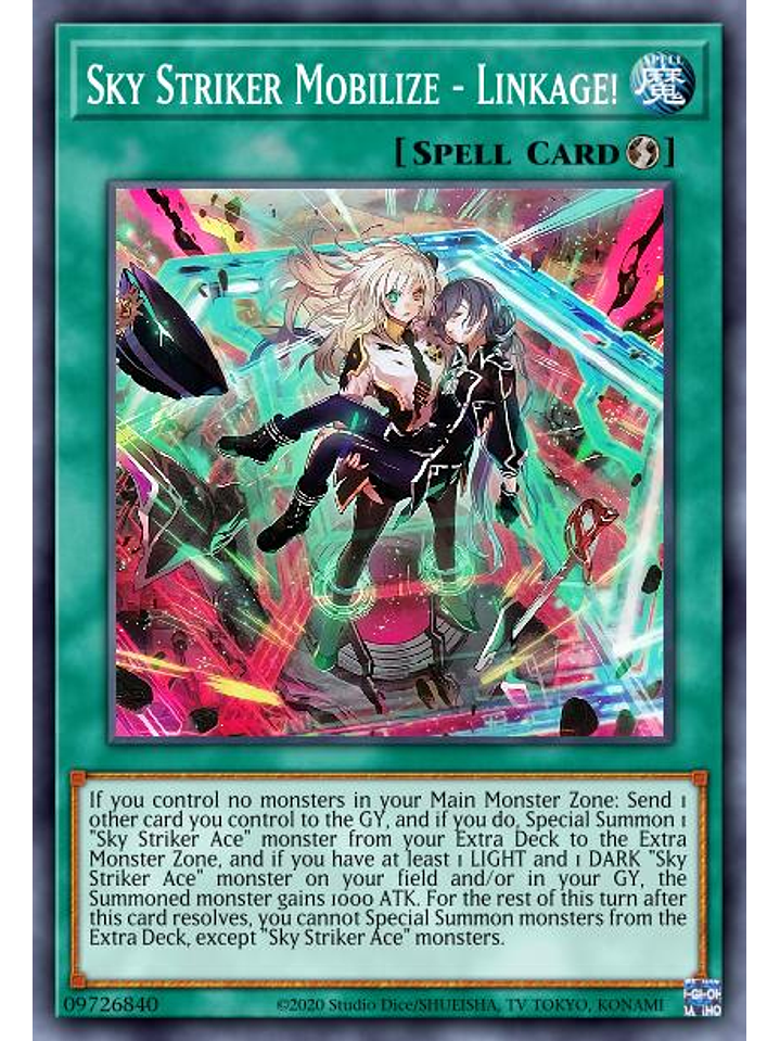 Sky Striker Mobilize - Linkage! - MAMA-EN003 - Ultra Rare 1st Edition 1