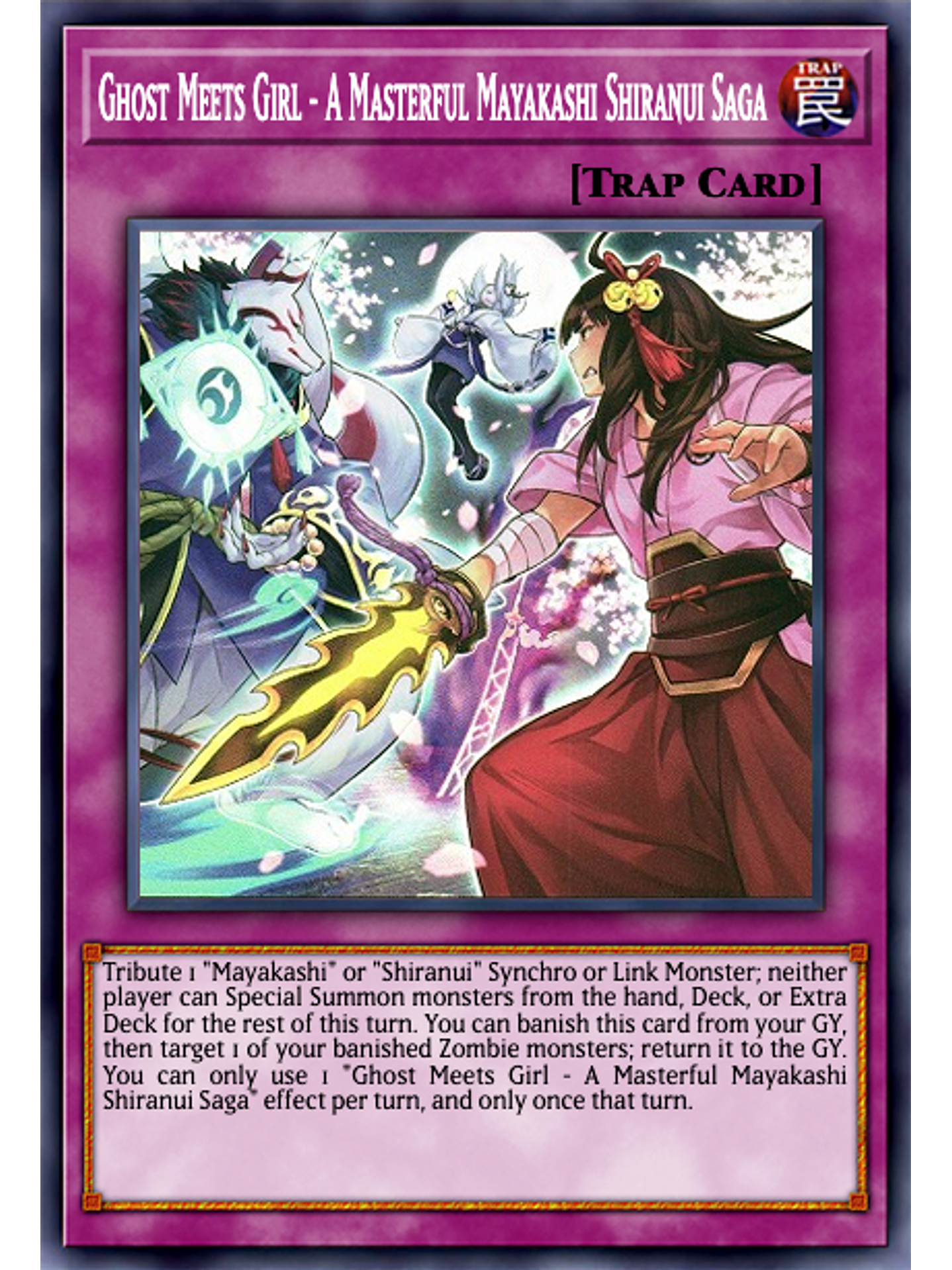 Ghost Meets Girl - A Masterful Mayakashi Shiranui Saga - MAMA-EN015 - Ultra Rare 1st Edition 1