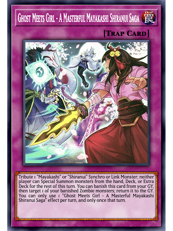 Ghost Meets Girl - A Masterful Mayakashi Shiranui Saga - MAMA-EN015 - Ultra Rare 1st Edition 1