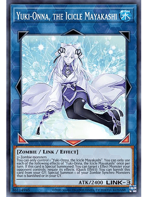 Yuki-Onna, the Icicle Mayakashi - MAMA-EN014 - Ultra Rare 1st Edition
