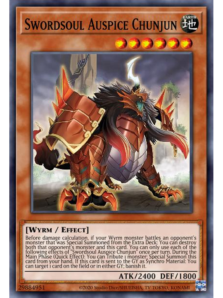 Swordsoul Auspice Chunjun - MAMA-EN037 - Ultra Rare 1st Edition 1