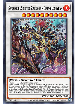 Swordsoul Sinister Sovereign - Qixing Longyuan - MAMA-EN040 - Ultra Rare 1st Edition