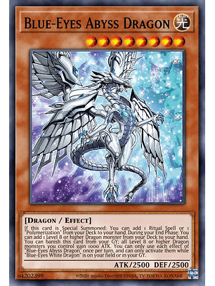 Blue-Eyes Abyss Dragon - MAMA-EN056 - Ultra Rare 1st Edition