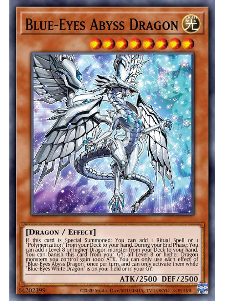Blue-Eyes Abyss Dragon - MAMA-EN056 - Ultra Rare 1st Edition 1