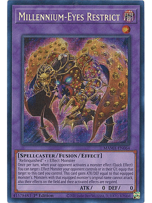 Millennium-Eyes Restrict - MAMA-EN064 - Pharaoh's Secret Rare 1st Edition