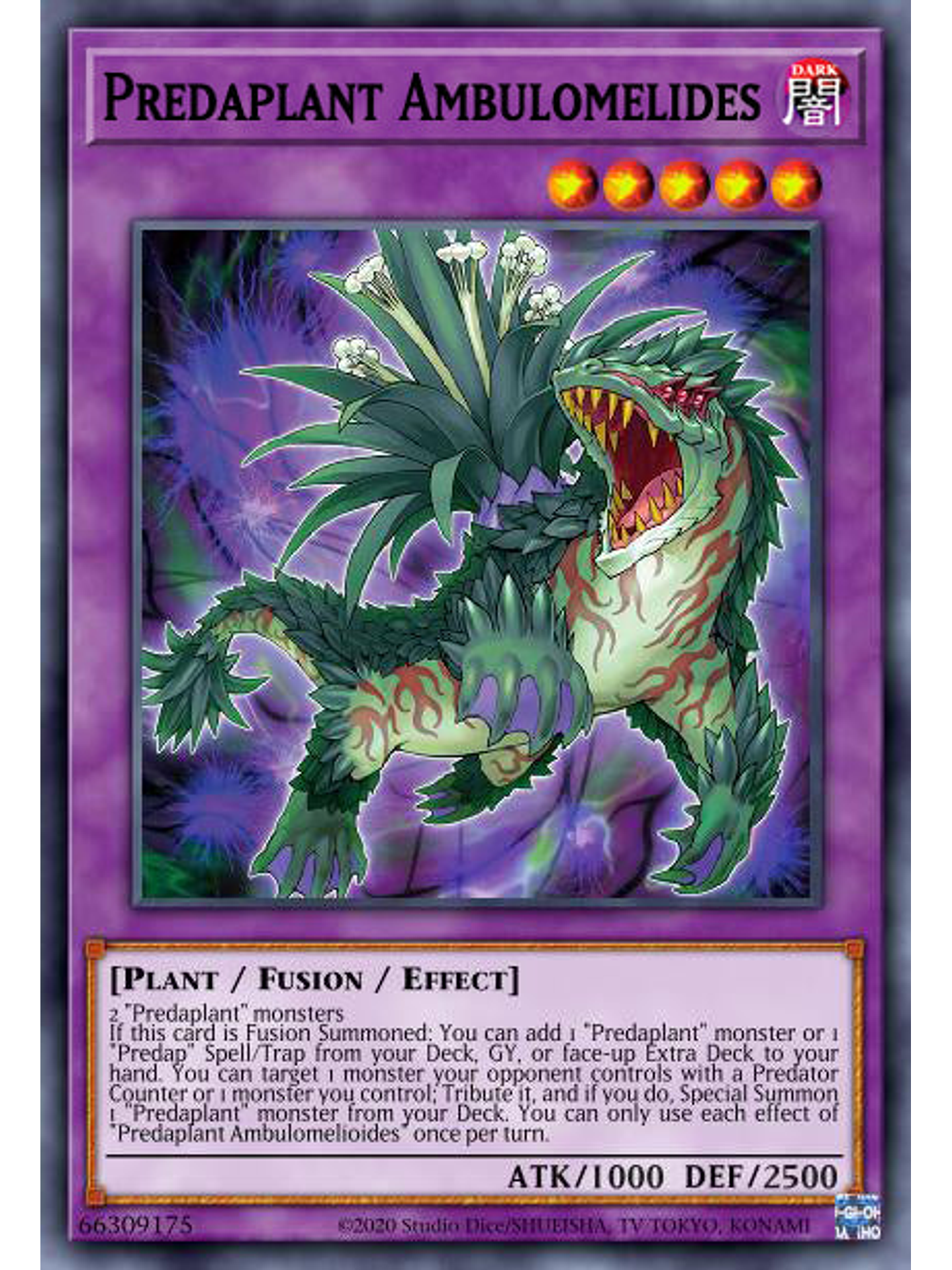 Predaplant Ambulomelides - MAMA-EN065 - Ultra Rare 1st Edition 1