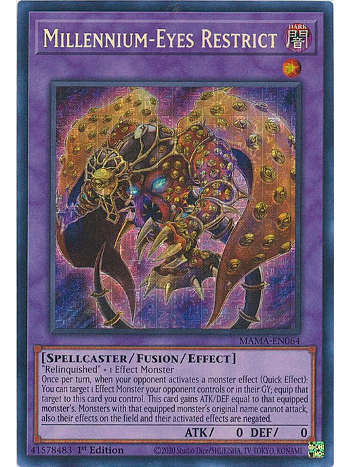 Millennium-Eyes Restrict - MAMA-EN064 - Pharaoh's Ultra Rare 1st Edition 1