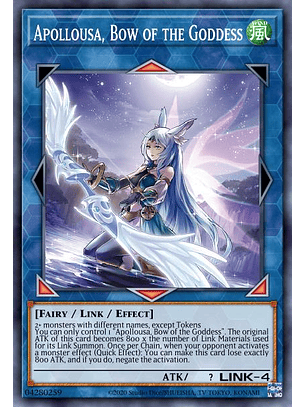 Apollousa, Bow of the Goddess (alternate art) - MAMA-EN075 - Ultra Rare 1st Edition