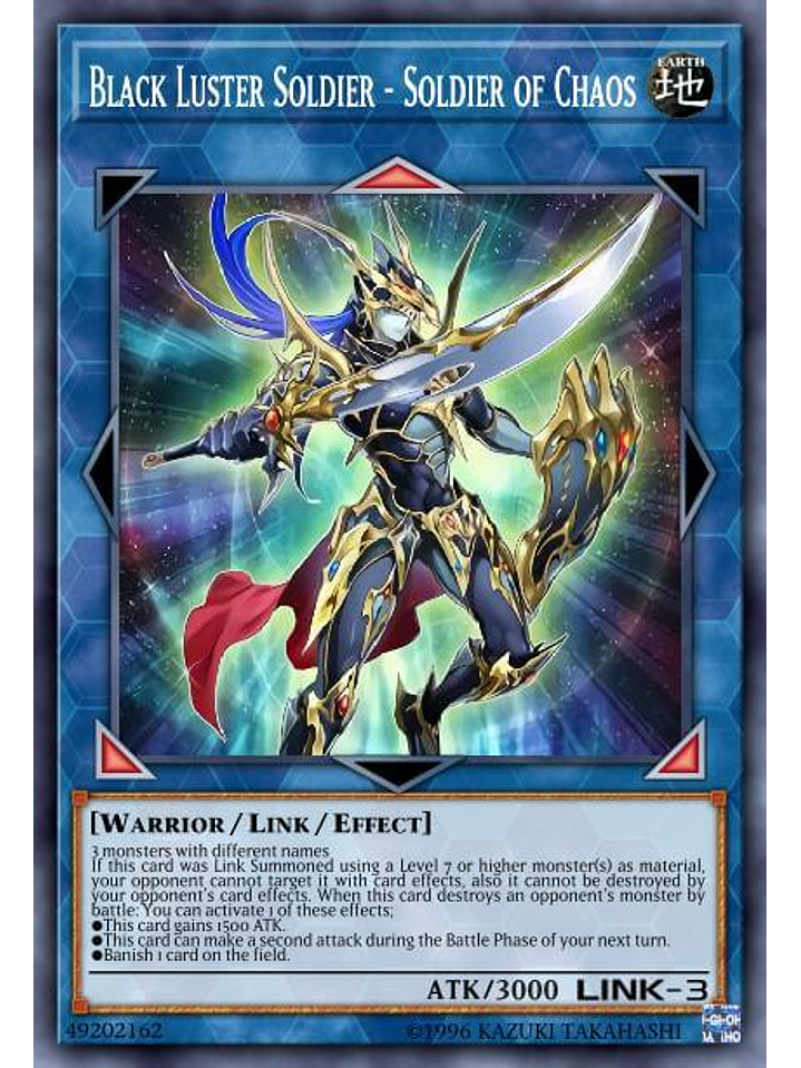 Black Luster Soldier - Soldier of Chaos - MAMA-EN073 - Pharaoh's Secret Rare 1st Edition 1