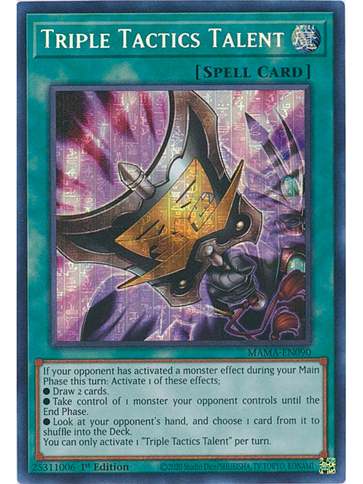 Triple Tactics Talent - MAMA-EN090 - Ultra Rare 1st Edition 1