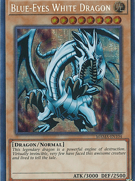 Blue-Eyes White Dragon - MAMA-EN104 - Pharaoh's Ultra Rare 1st Edition