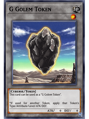 G Golem Token - MAMA-EN103 - Ultra Rare 1st Edition