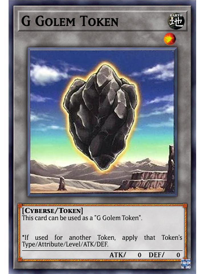 G Golem Token - MAMA-EN103 - Ultra Rare 1st Edition 1