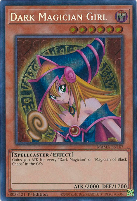 Dark Magician Girl - MAMA-EN107 - Pharaoh's Secret Rare 1st Edition