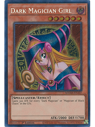 Dark Magician Girl - MAMA-EN107 - Pharaoh's Secret Rare 1st Edition