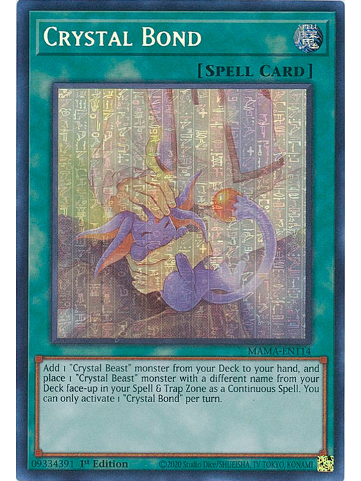 Crystal Bond - MAMA-EN114 - Pharaoh's Ultra Rare 1st Edition 1