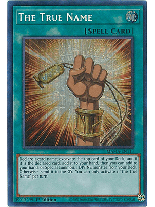 The True Name - MAMA-EN113 - Pharaoh's Secret Rare 1st Edition