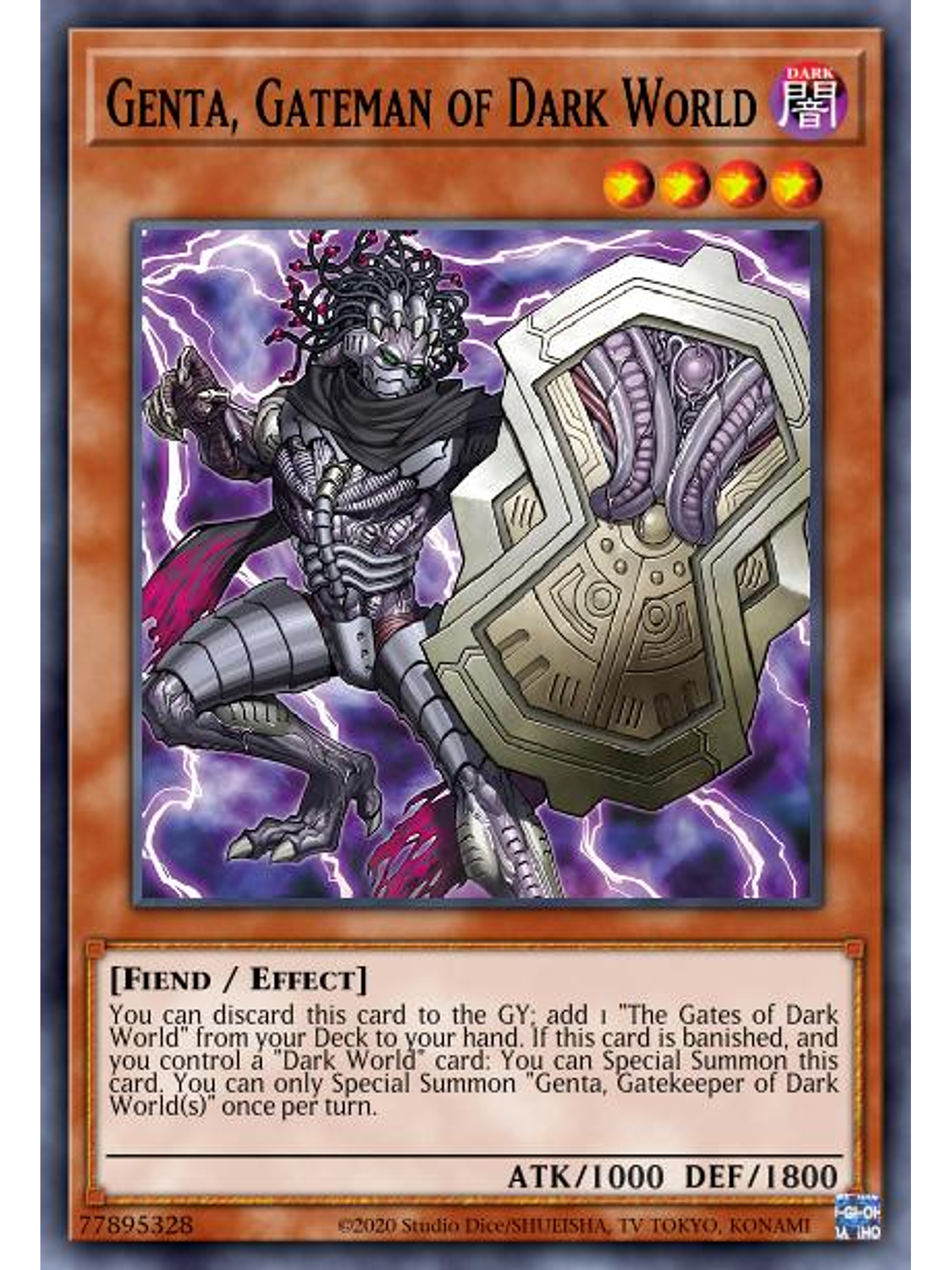 Genta, Gateman of Dark World - SR13-EN002 - Super Rare 1st Edition 1