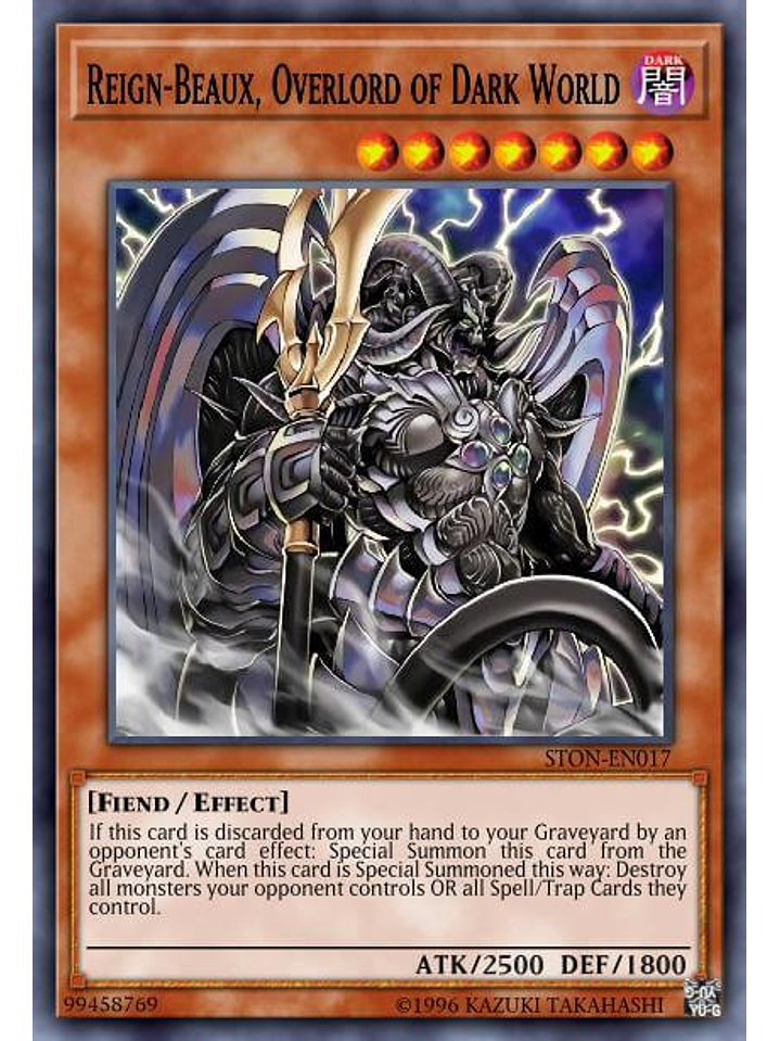 Reign-Beaux, Overlord of Dark World - SR13-EN004 - Common 1st Edition 1