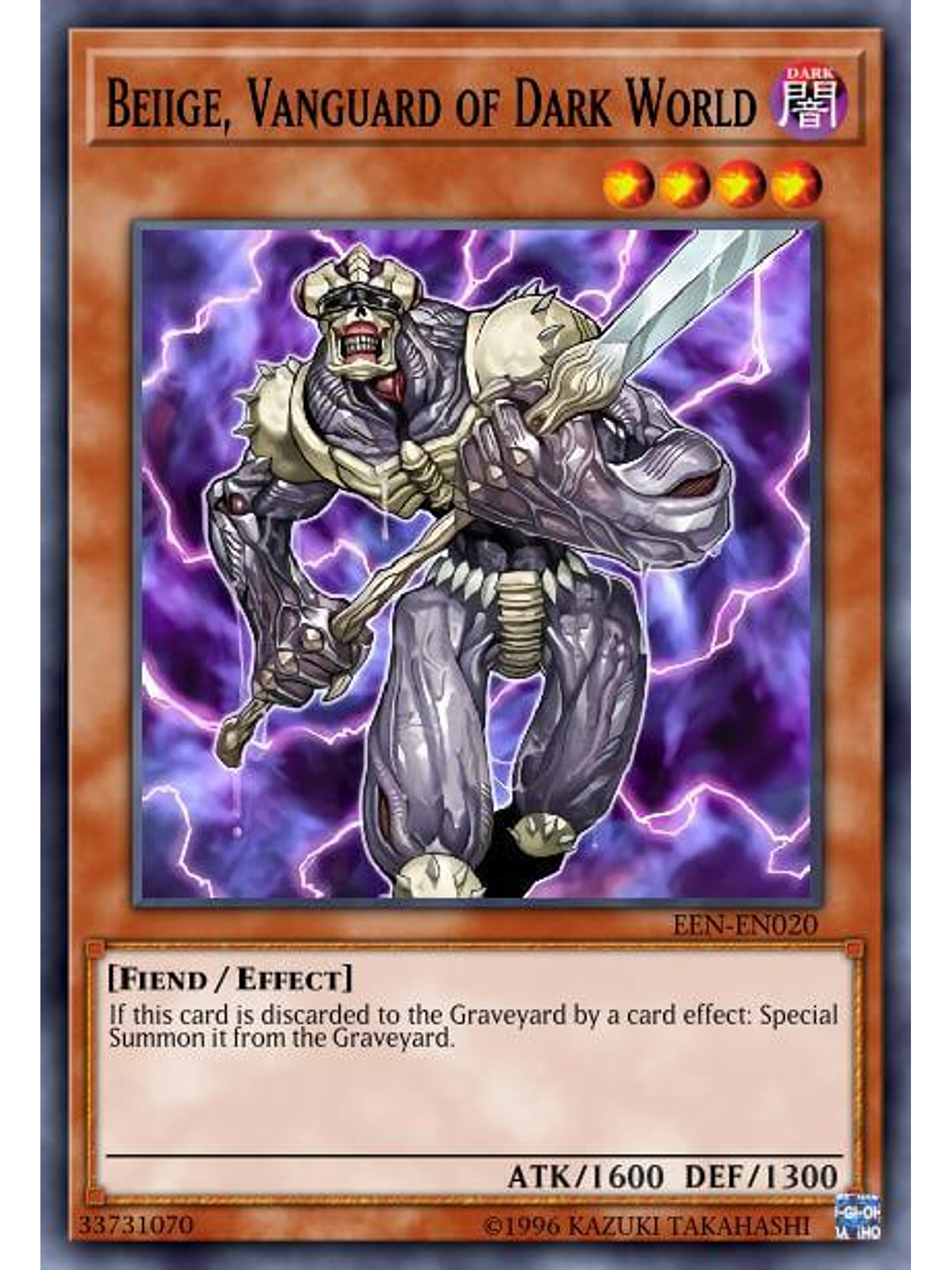 Beiige, Vanguard of Dark World - SR13-EN010 - Common 1st Edition 1