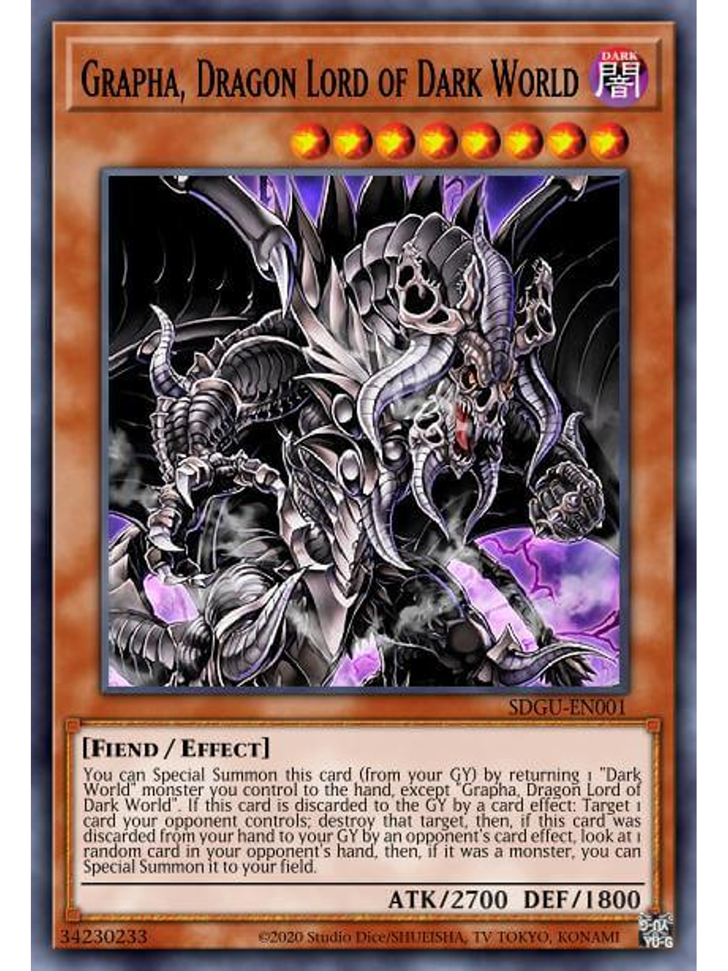 Grapha, Dragon Lord of Dark World - SR13-EN043 - Common 1st Edition 1