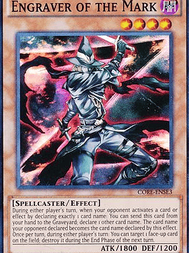 Engraver of the Mark - CORE-ENSE3 - Super Rare Limited