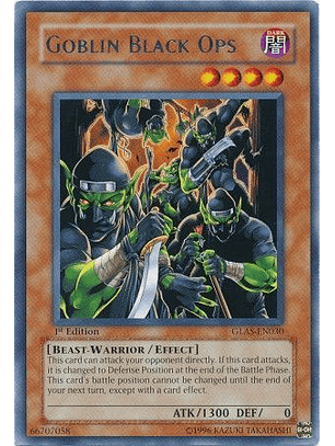 Goblin Black Ops - GLAS-EN030 - Rare 1st Edition