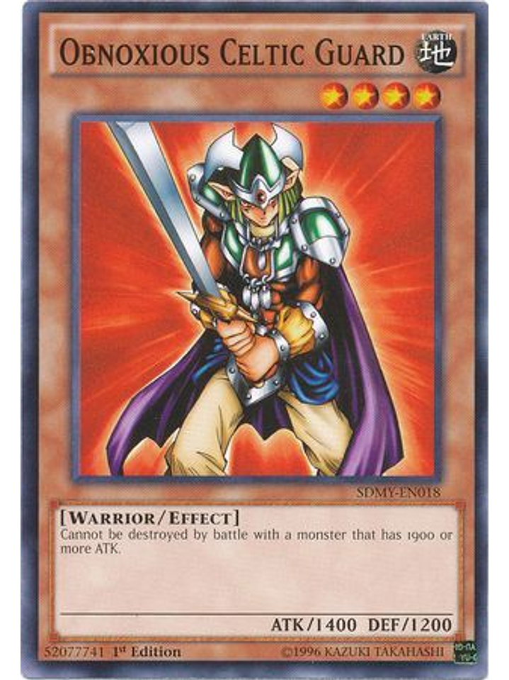 Obnoxious Celtic Guard - SDMY-EN018 - Common 1st Edition 1