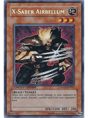 X-Saber Airbellum - HA01-EN011 - Secret Rare 1st Edition