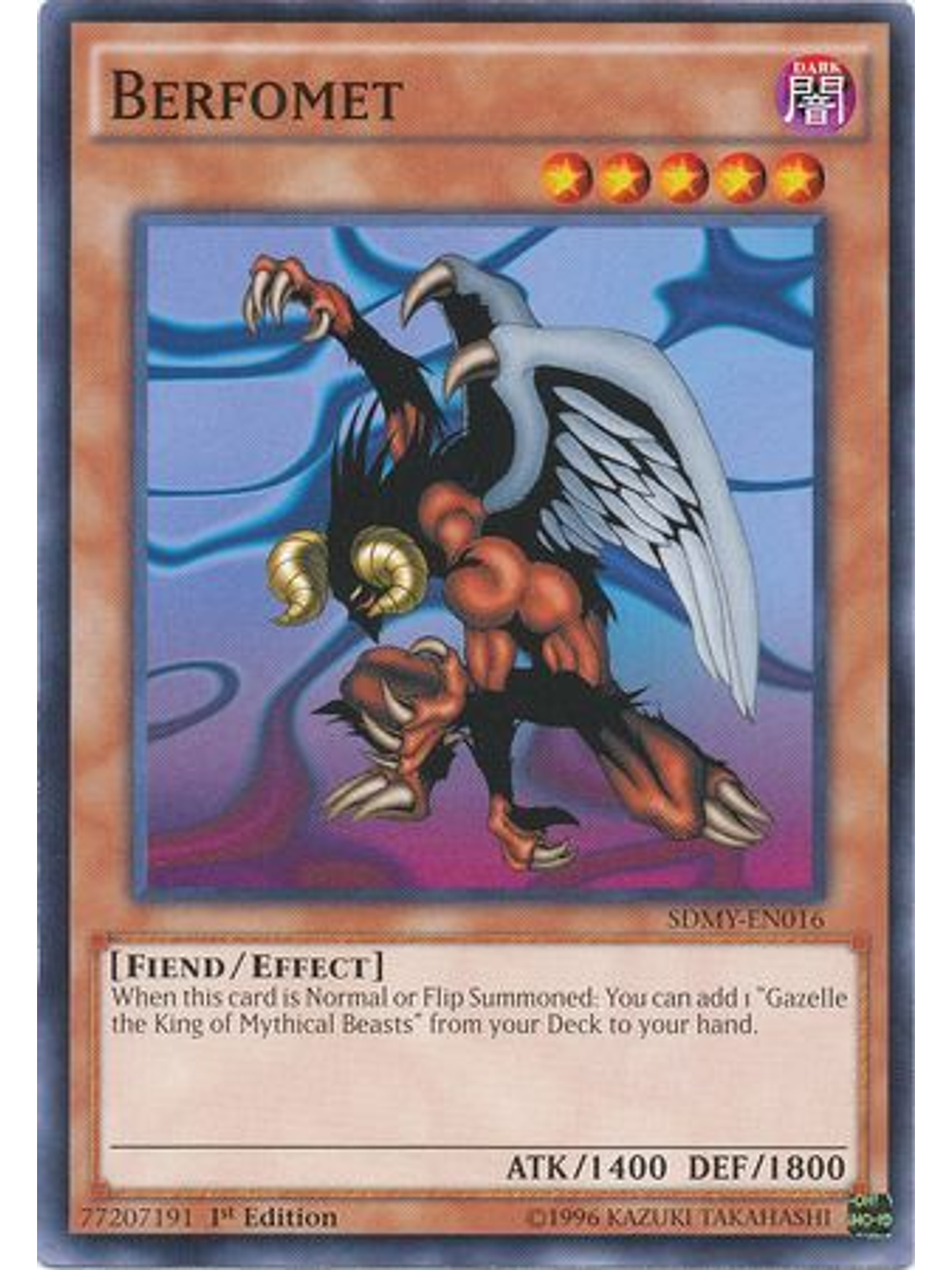 Berfomet - SDMY-EN016 - Common 1st Edition 1