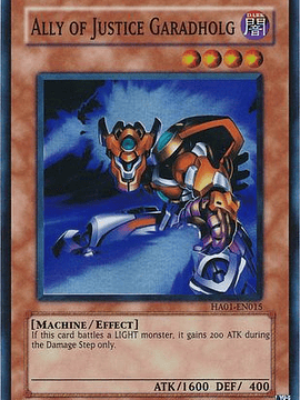 Ally of Justice Garadholg - HA01-EN015 - Super Rare Unlimited