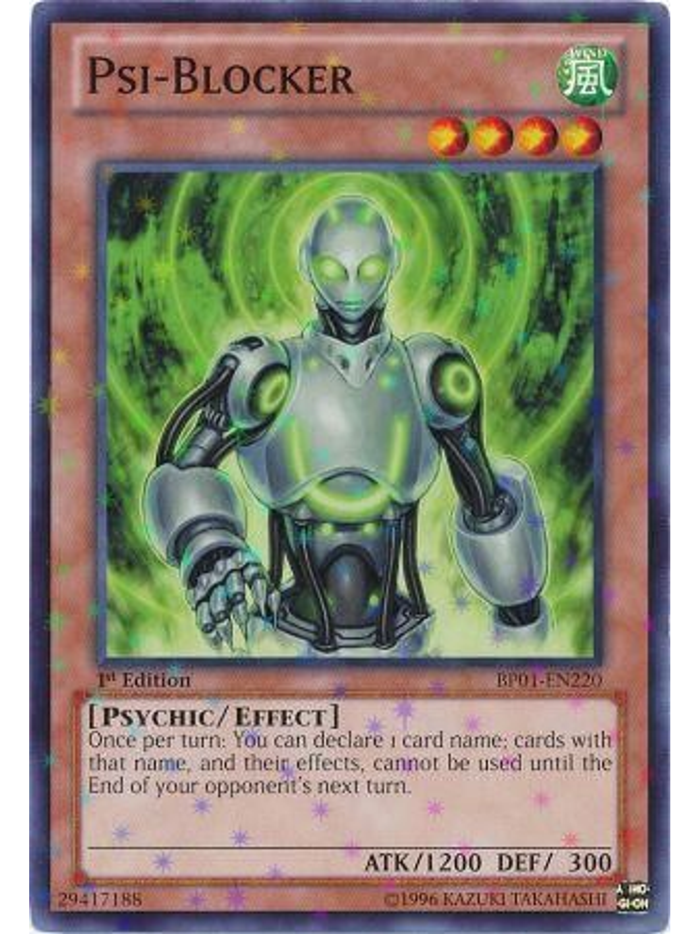Psi-Blocker - BP01-EN220 - Starfoil Rare 1st Edition 1