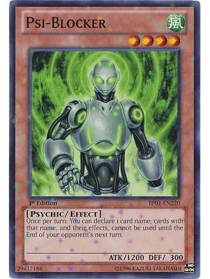 Psi-Blocker - BP01-EN220 - Starfoil Rare 1st Edition