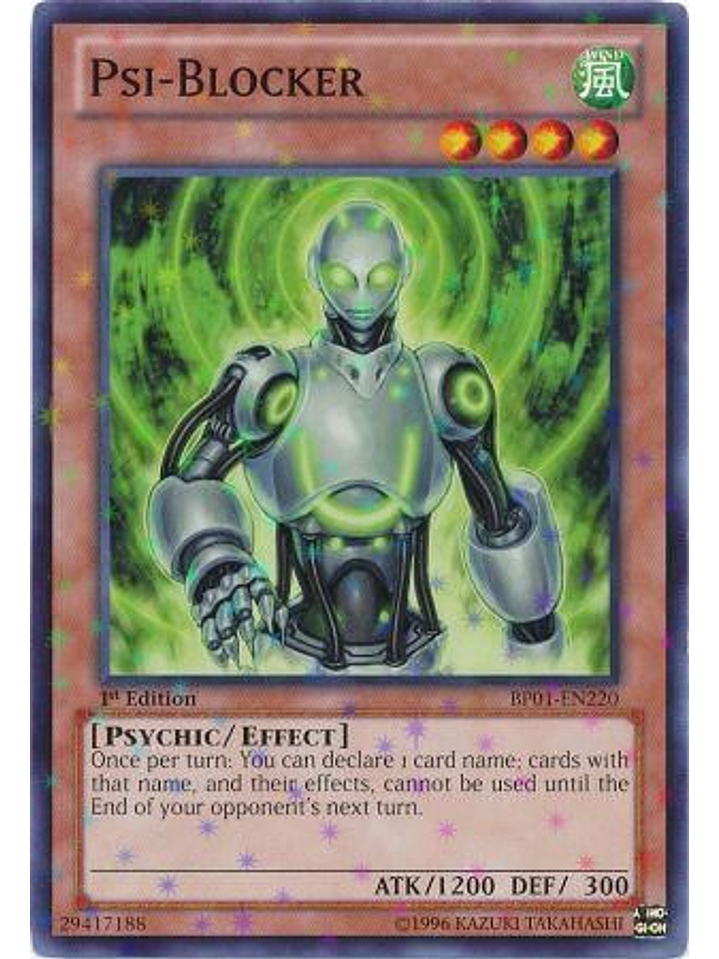 Psi-Blocker - BP01-EN220 - Starfoil Rare 1st Edition 1