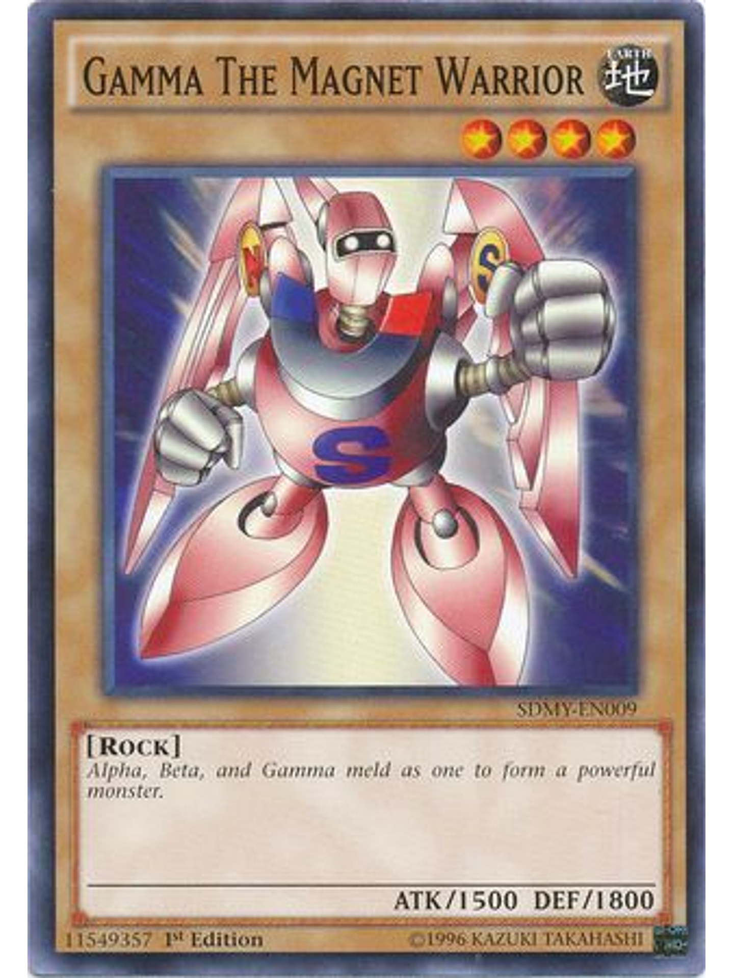 Gamma The Magnet Warrior - SDMY-EN009 - Common 1st Edition 1