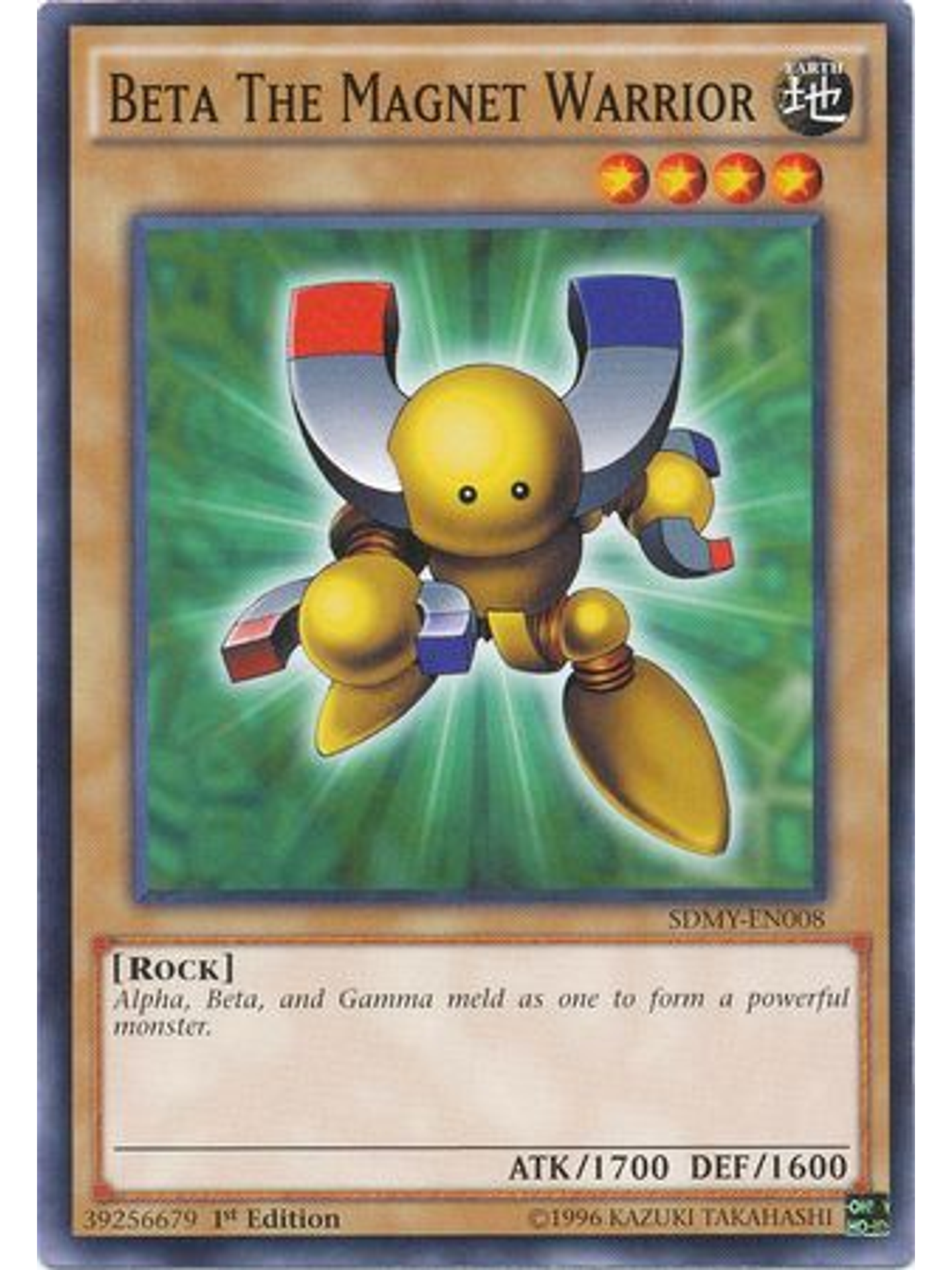 Beta The Magnet Warrior - SDMY-EN008 - Common 1st Edition 1