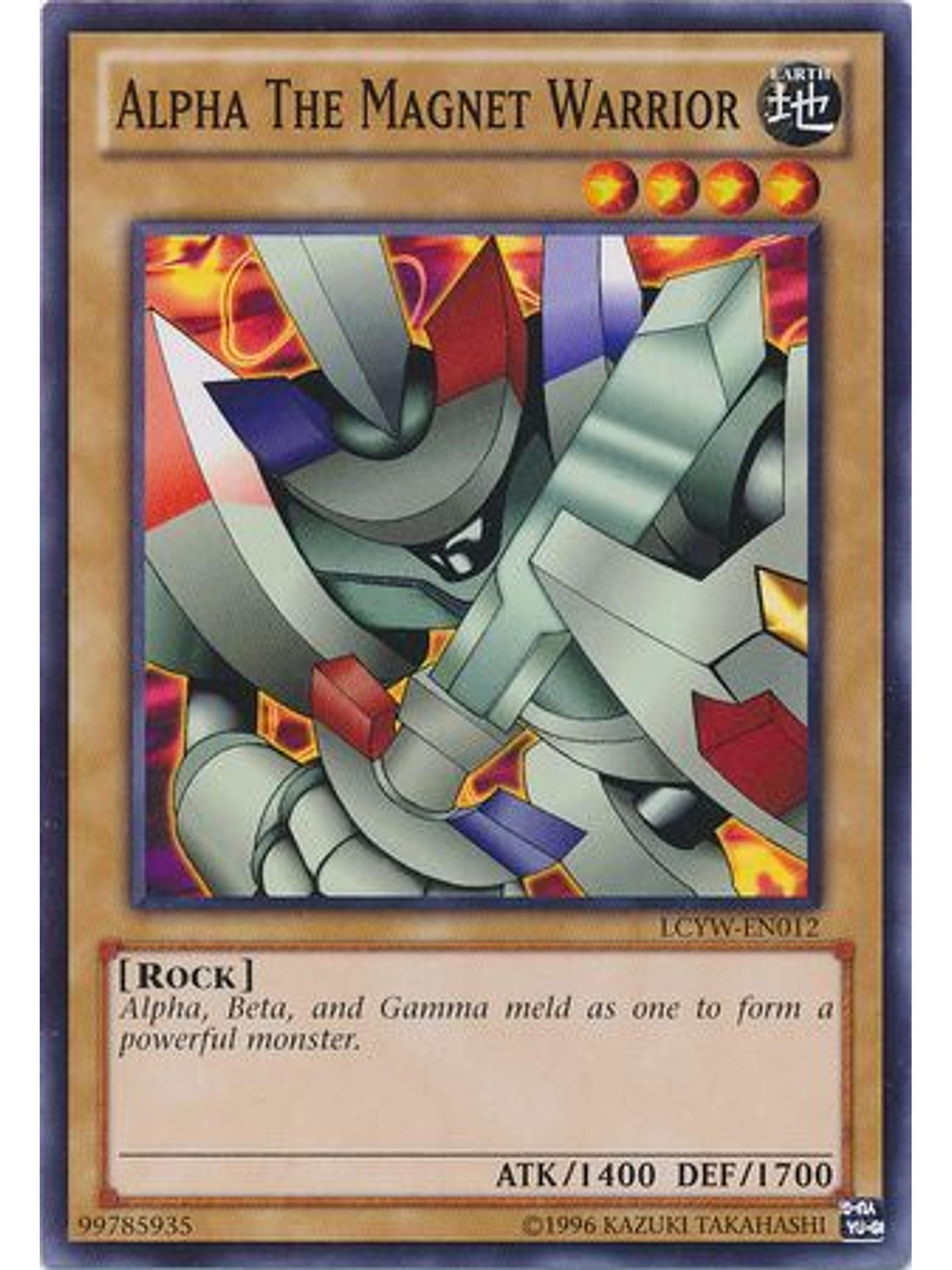 Alpha the Magnet Warrior - LCYW-EN012 - Common Unlimited 1