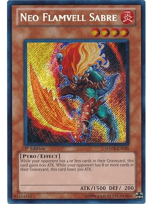 Neo Flamvell Sabre - HA04-EN035 - Secret Rare 1st Edition
