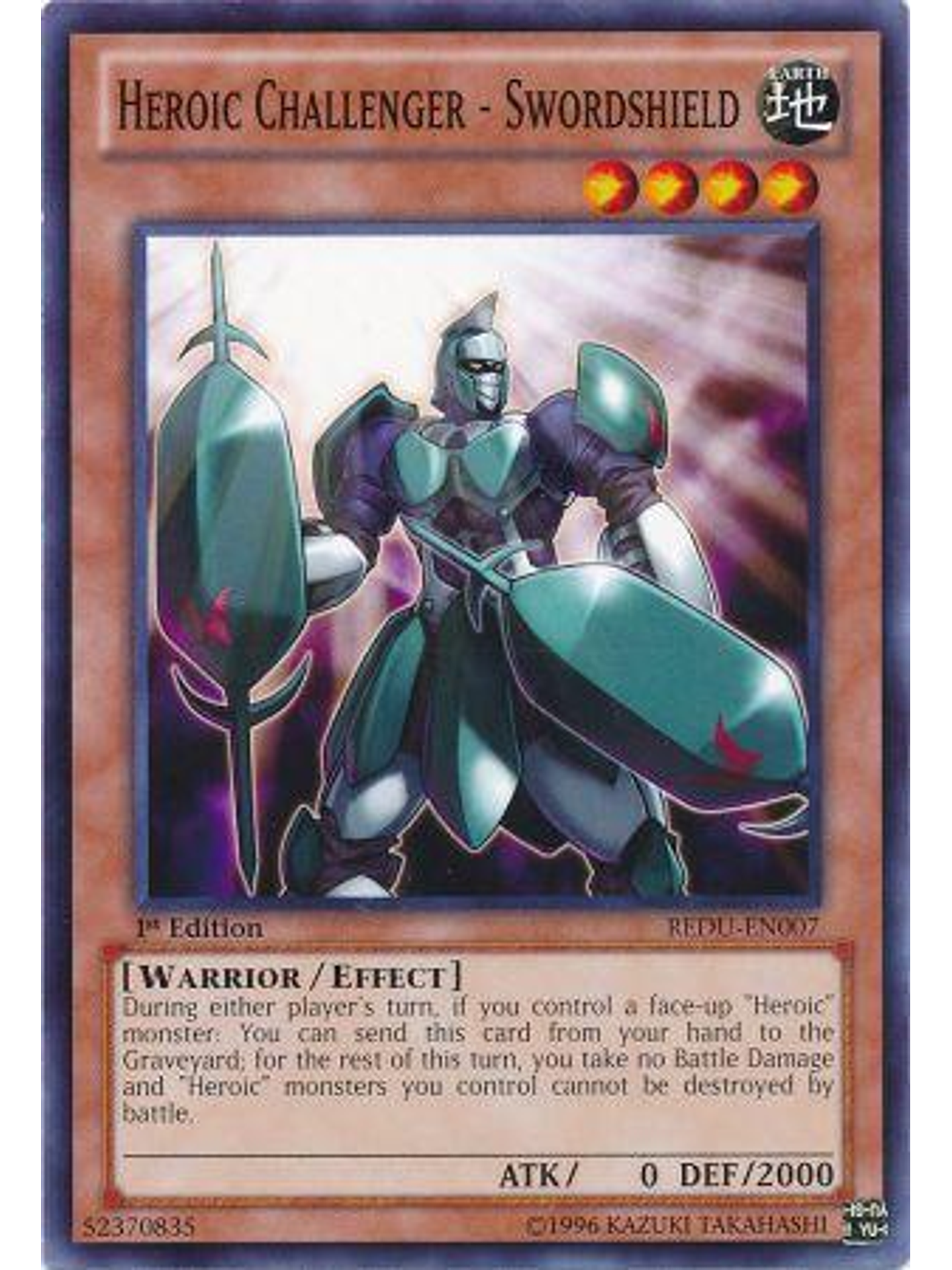 Heroic Challenger - Swordshield - REDU-EN007 - Common 1st Edition 1