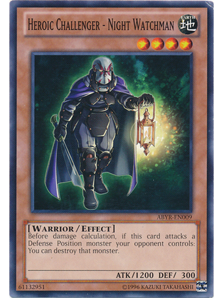 Heroic Challenger - Night Watchman - ABYR-EN009 - Common Unlimited 1