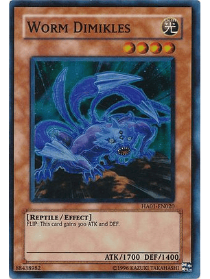 Worm Dimikles - HA01-EN020 - Super Rare Unlimited